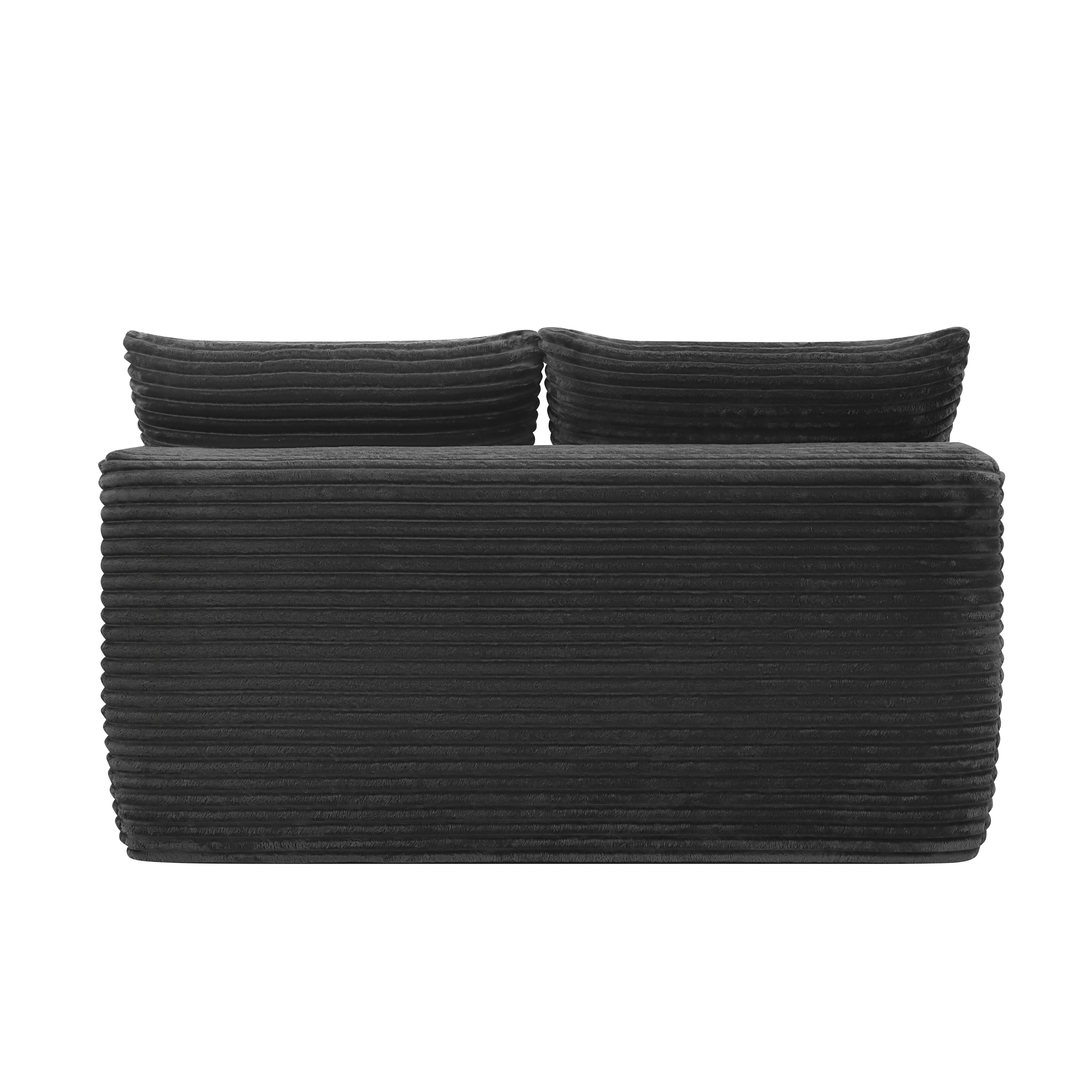 Grey Velvet Two Seater Sofa With Cup Holder For Living Room_voghion.com